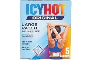 Icy Hot Medicated Patch Extra Strength Pain Relief Patch for Back or Large Area, 5 Count