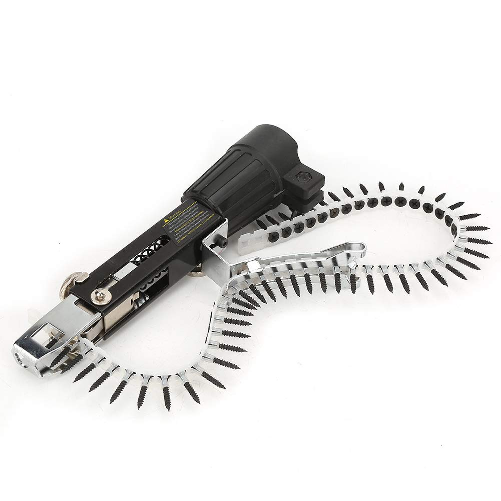 Electric Drill Attachment, Automatic Screw Spike Chain Drill Adapter with Adjustable Screw Length for Home Ceilings, Kitchen Cabinets, etc.