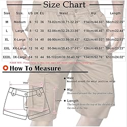 Generic Mens Cargo Shorts Elastic Waist Bermuda