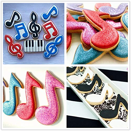 Set of 3 JeVenis Music Note Fondant Mold Guitar Mold Guitar Cake