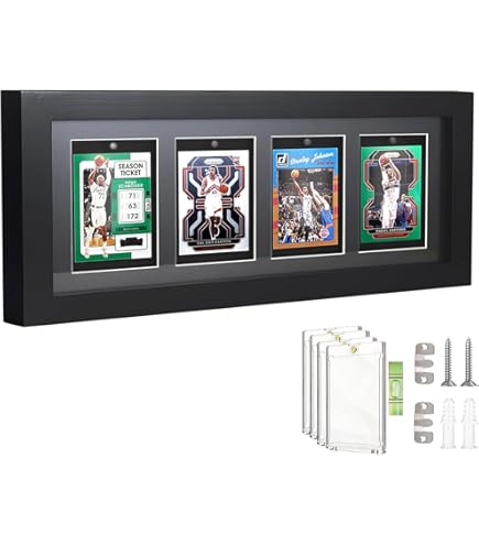 Amazon.com: Trading Card Frame-4 Cards (IN A ROW) VERTICLE OR HORIZONTAL :  Sports & Outdoors