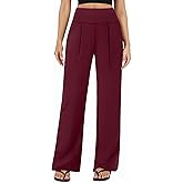 FireSwan Wide Leg Yoga Pants for Women Work Palazzo Pants with Pockets Casual Lounge Dress Trousers