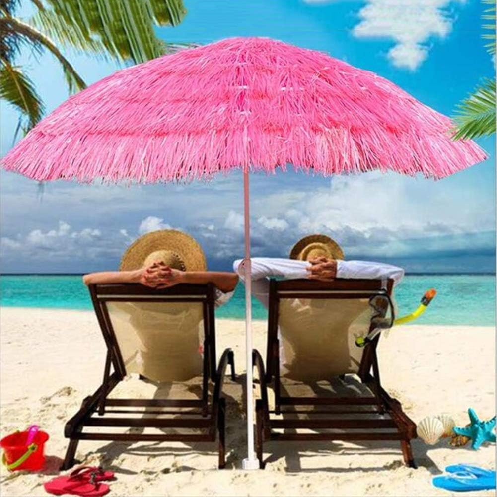 ZTMN 1, 4 m Strandimitat Strohschirm ， Sonnenschirm im tropischen Stil