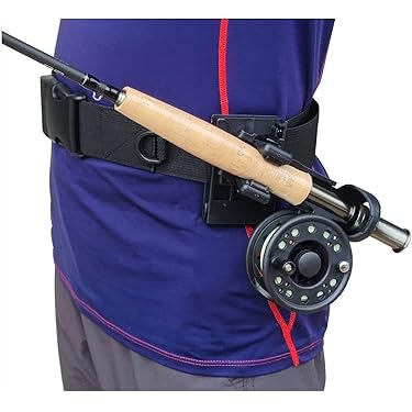 Ceinture De Pêche Fish-N-Hunt Rose - Wadings Belt Avec Pochettes Et Porte-Canne