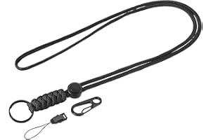 YOKIVE Paracord Lanyard, Necklace Keychains Cord | Metal Clasp Hook Ring Strap