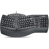 Perixx PERIBOARD-512B Wired Ergonomic Keyboard - Split Keyboard, Wrist Rest, Natural Typing - Wired USB Connectivity - US English - Black