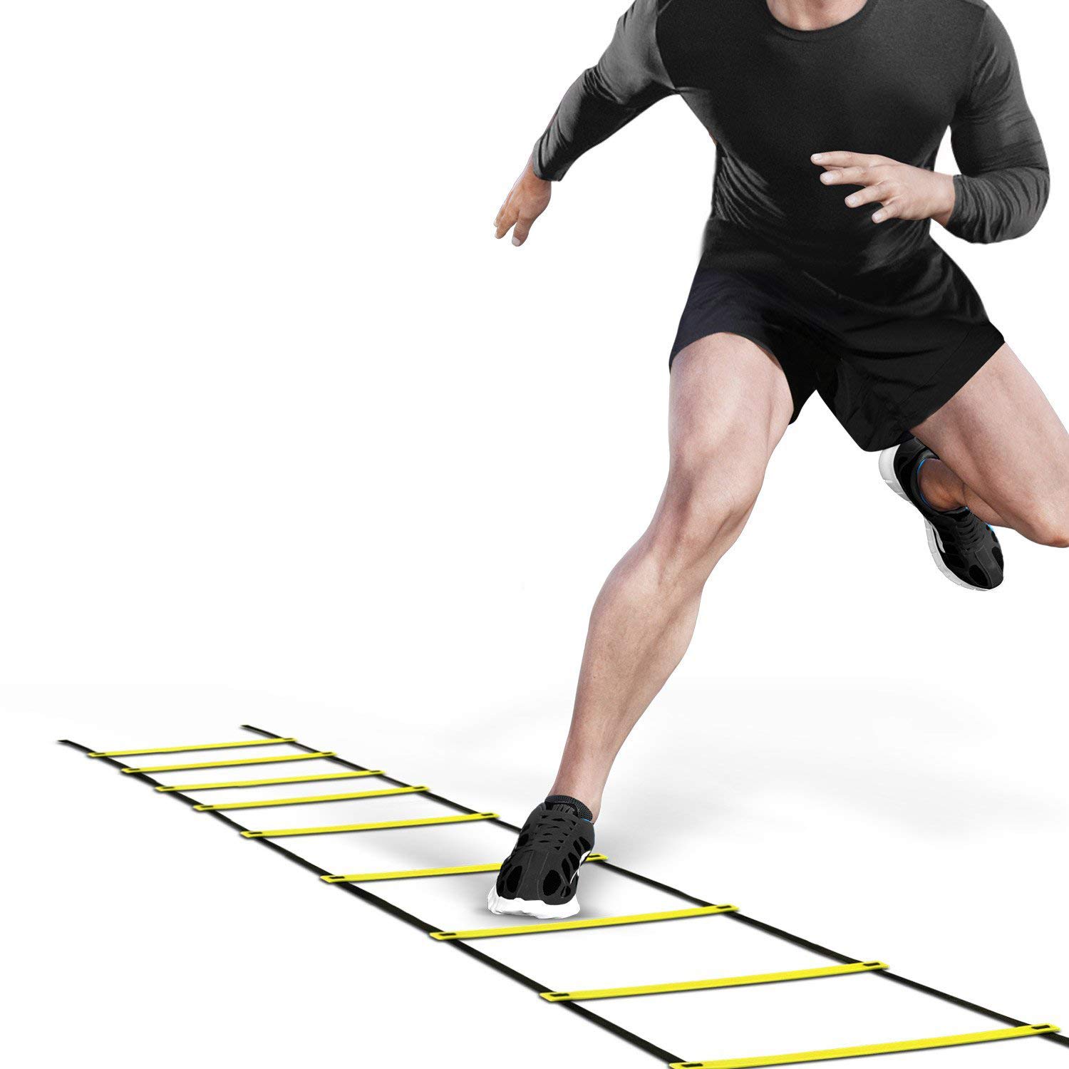 Agility Ladder, Ohuhu Training Ladder Football 6M 12 Rung Sports Ladder