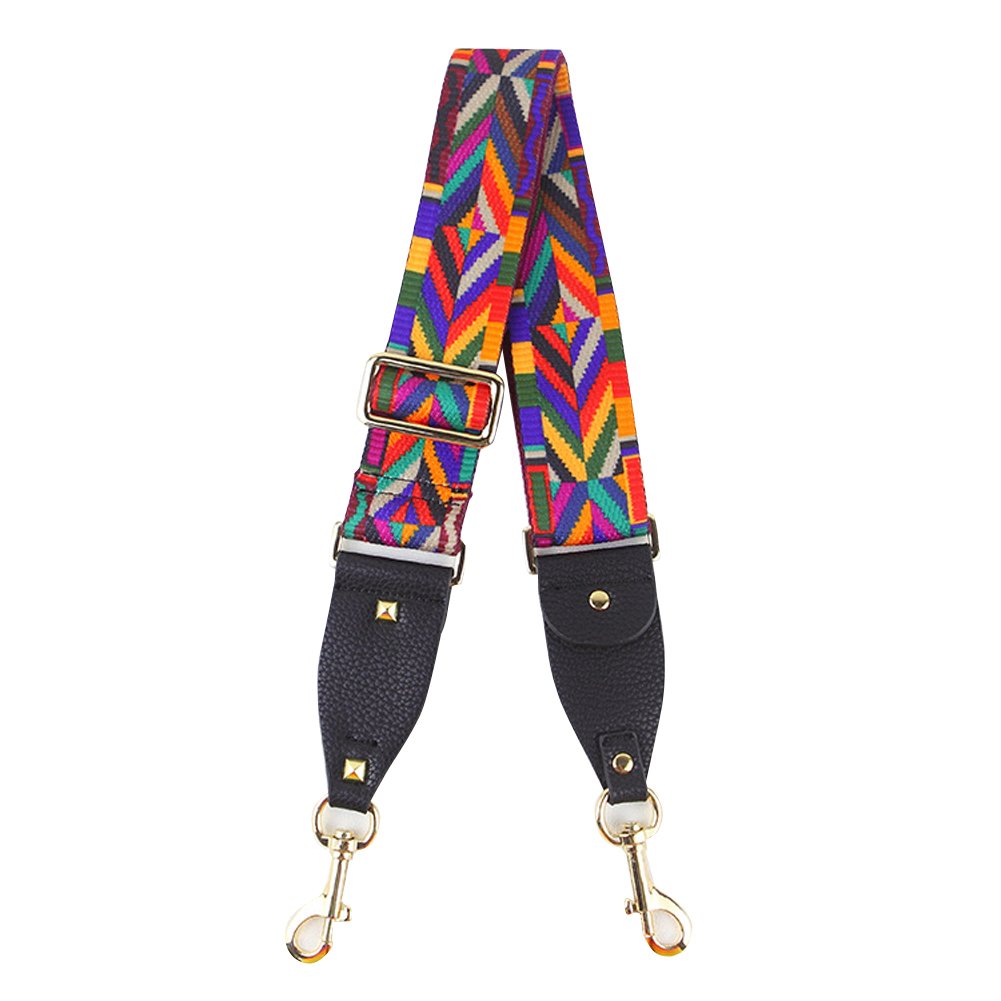 Myathle Guitar Style Replacement Wide Purse Strap Colourful Canvas