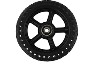 Solid Tire Wheel Hub 6.5x45 for Electric Scooter, Rubber Replacement Balance Scooter Wheel, Thickened Load-Bearing Design, 6.