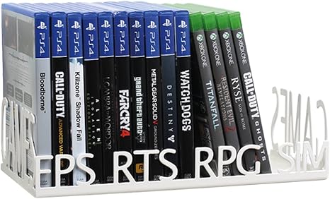 Soporte Deluxe para Las Cajas de los Juegos - Blanco: Amazon.es: Videojuegos