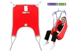 Patient Lift Aid Divided Leg with Lower Back Sling for Patient Transfer and Medical Lift, 500lb Weight Capacity (S, 1pc)
