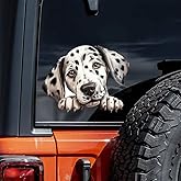 2PCS Dalmatian Vinyl Decal 5.12"x3.94", Cute Dog Sticker for Car, Truck, Laptop, Window, Classic Pet Lover Decor |#DK116