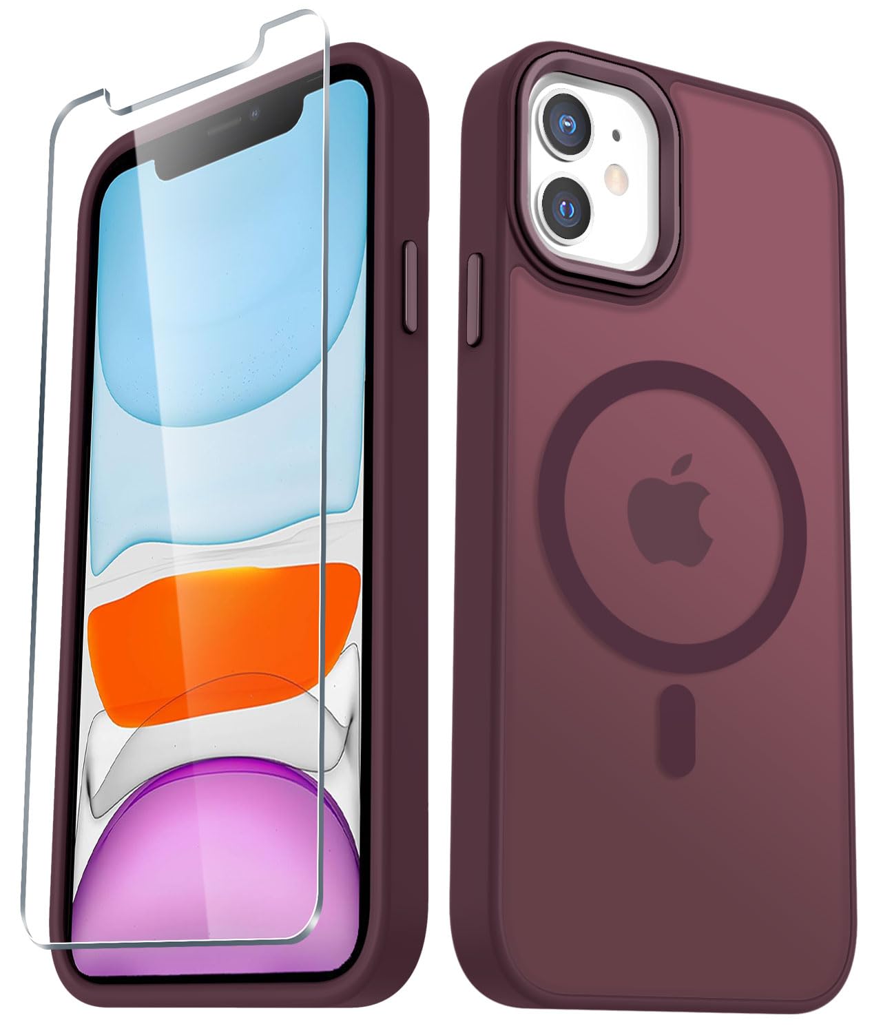 YENAPOON for iPhone 11 Case, Matte Magnetic Phone