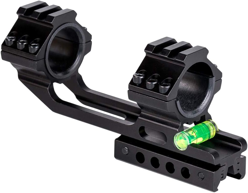 Skyvady 1-Inch / 30mm Upgrade Cantilever Offset Dual Ring Scope Mounts, Common to 11mm Dovetail Rails and Picatinny Rails