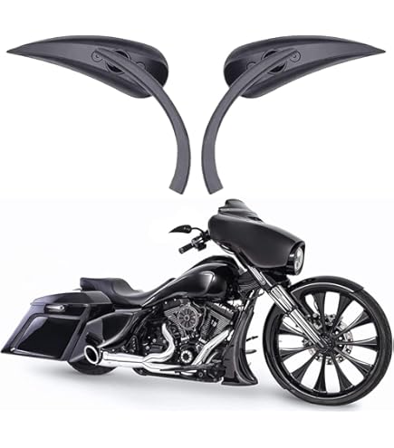 Amazon.com: 8mm Black Motorcycle Teardrop Rear View Side