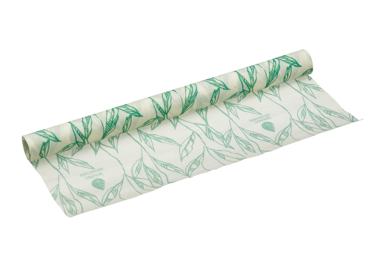KitchenCraft Natural Elements Reusable Food Wrap Roll, Vegan Beeswax Free Non PVC Alternative to Cling Film, Organic Cotton, 1m x 25cm