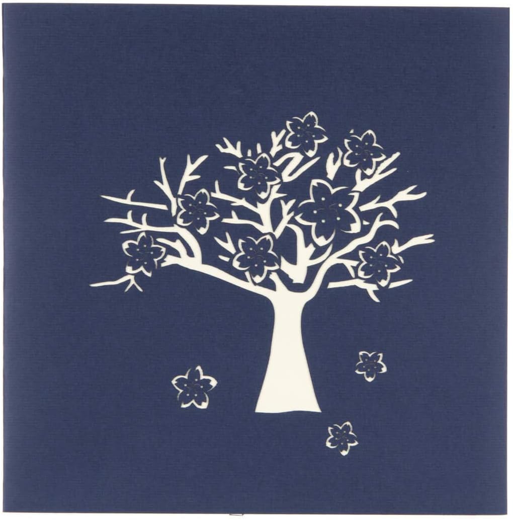 Cardology - Pink Cherry Blossom Pop-Up Card, 15cm x 20cm - Image 3