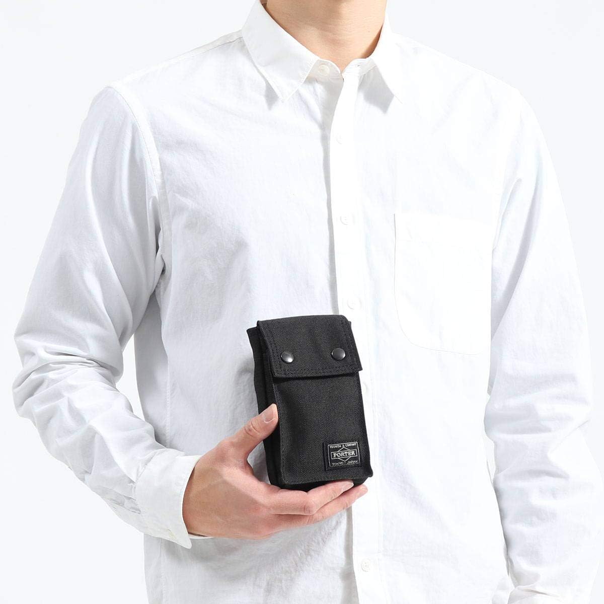 Amazon ポーター Porter モバイルポーチ スモーキー 592 099 1 ブラック ポーチ