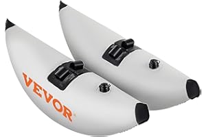 VEVOR Kayak Stabilizers, 2 PCS, PVC Inflatable Kayak Outrigger Float with Sidekick Arms Rod, Standing Float Stabilizer System Kit for Kayaks, Canoes, Fishing Boats