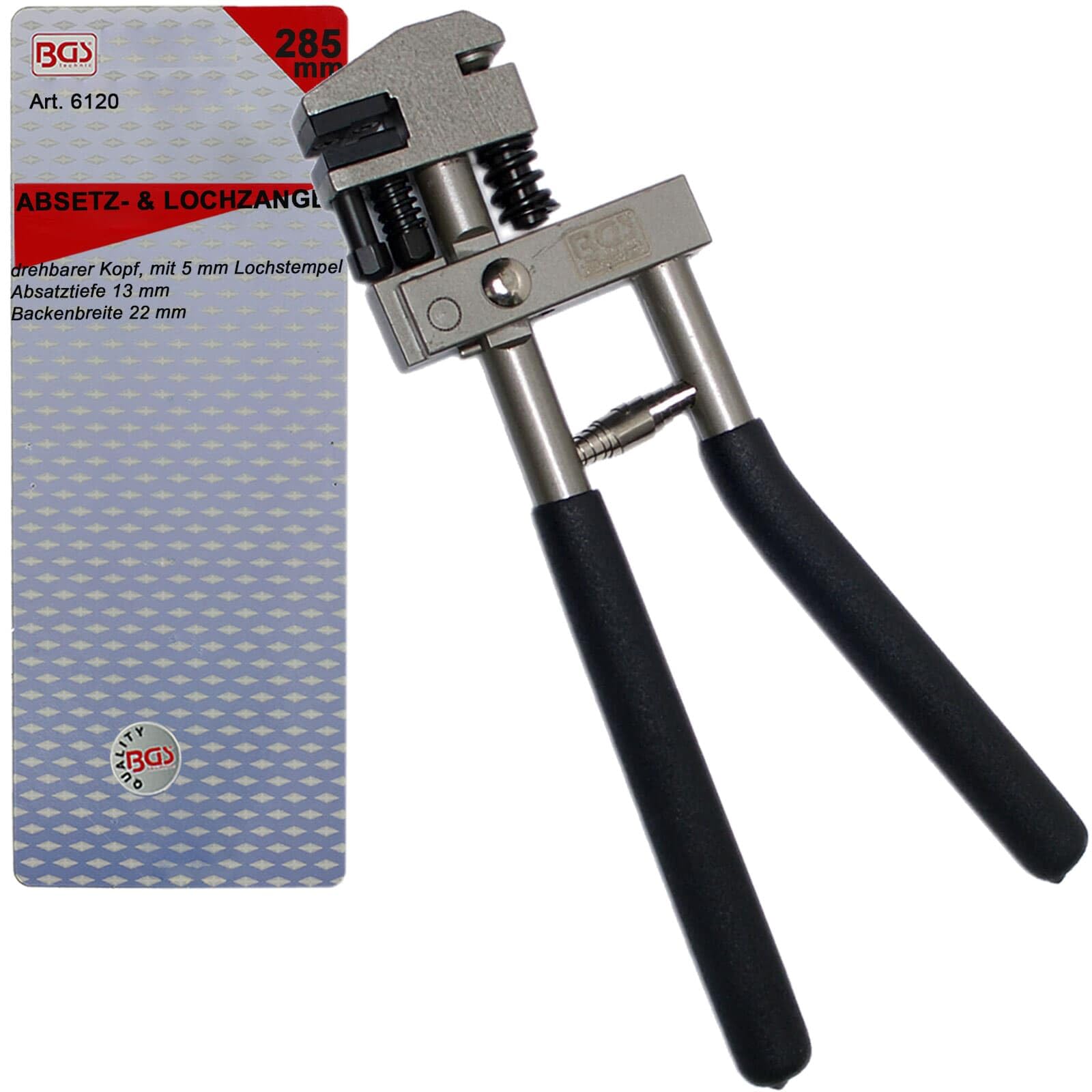 BGS 6120 | Combination Edge Setter / Hole Punch Pliers