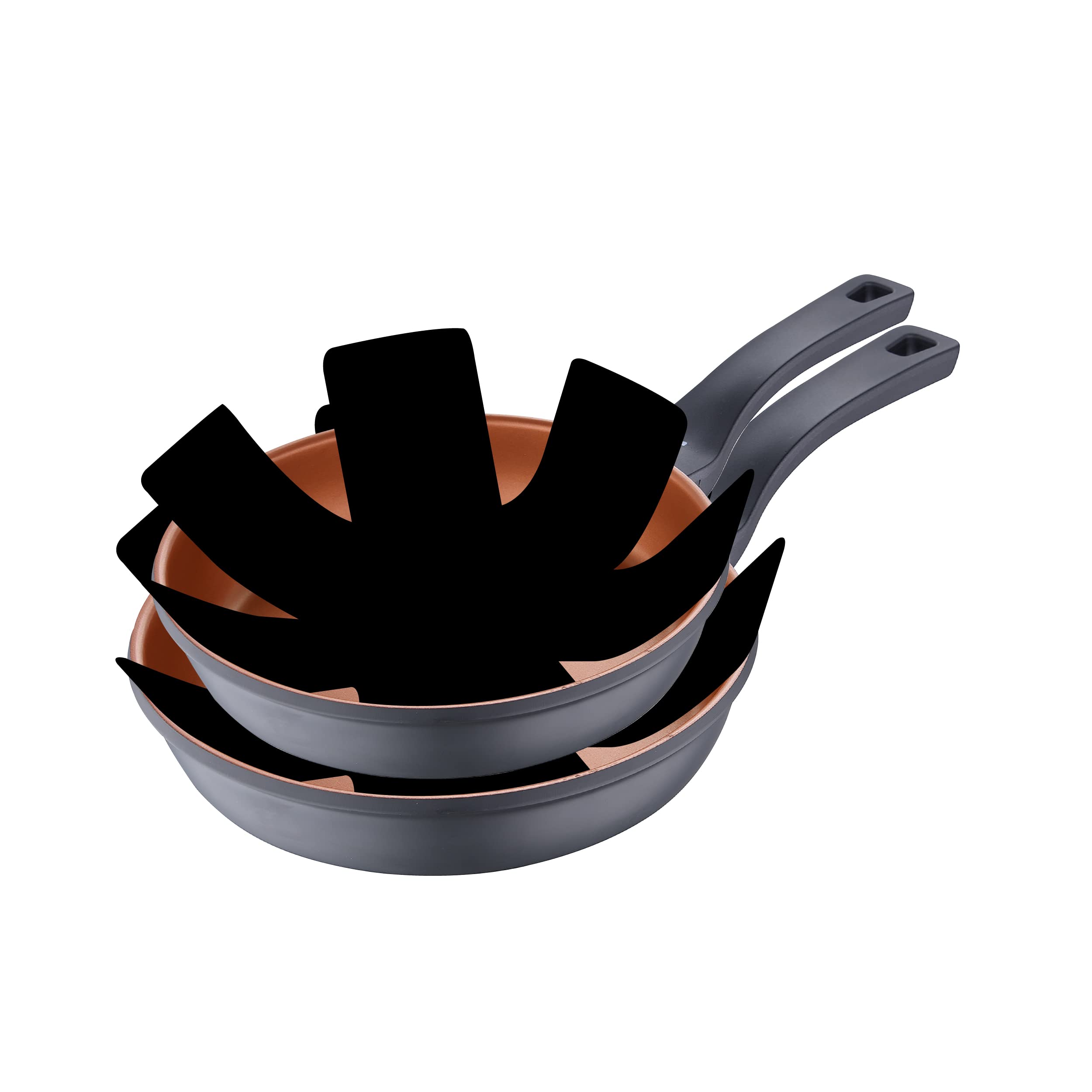 SAN-IGNACIO-Bronze-Juego-de-Sartenes-Set-de-2-Piezas-de-20-y-24-cm-de-Diametro-y-2-Protectores-Fabricadas-con