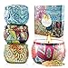 YOUIGE Scented Candles Gift Set, Natural Soy Wax 4.4 Oz Aromatherapy Candles, Soy Candles Gifts for Women Travel Candles in Tins Candles with Pure Essential Oil, Candles Womens Gifts 4 Pack