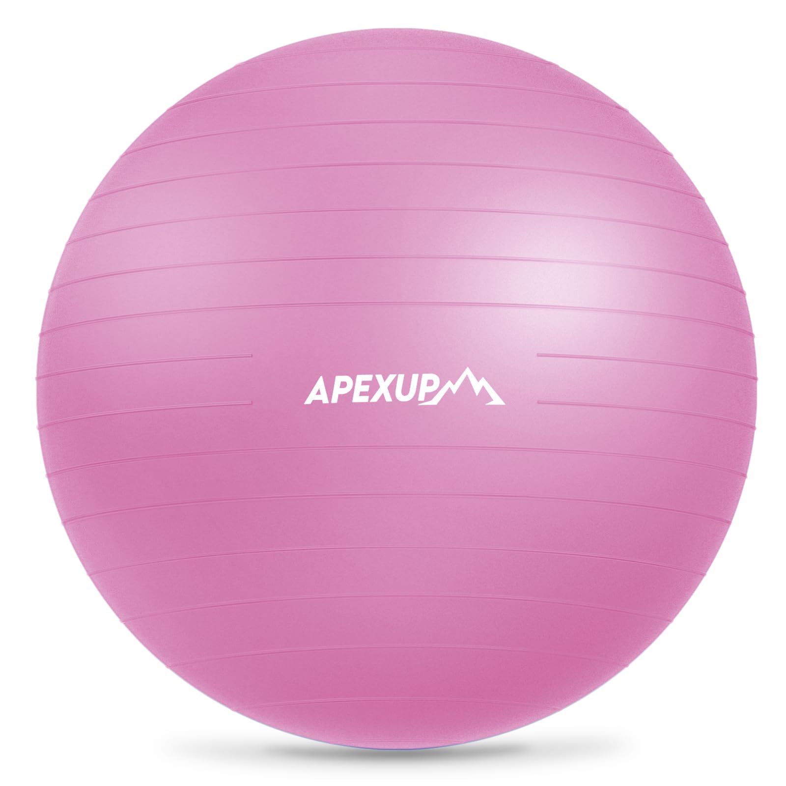 APEXUP Yoga Ball Exercise Ball Anti Slip Heavy Duty for Fitness, Balance & Core Workout (XXL(31"~34") 85cm, Fuschia) Image