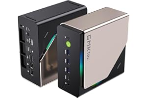 GMKtec AI Mini PC Ultra 9 285H (Turbo 5.4GHz) 96GB DDR5 2TB PCIe 4.0 SSD Mini Gaming Computer 3X M.2 Expansion Slots, Oculink, Quad Screen 8K Display EVO-T1