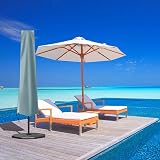OKPOW Parasol Cover Waterproof 600D Heavy Duty 3m Large Outdoor Umbrella view 6