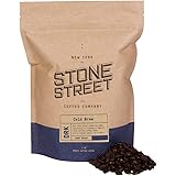 Stone Street Cold Brew Coffee, Strong & Smooth Blend, Whole Bean Coffee, Dark Roast, Colombian Single Origin, 1 LB