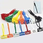 NICE PURCHASE 250pcs 6 inch Wire Zip Ties Self-locking Plastic Nylon Cable Ties Multicolor Network Wire Plastic Straps Label Mark Tag