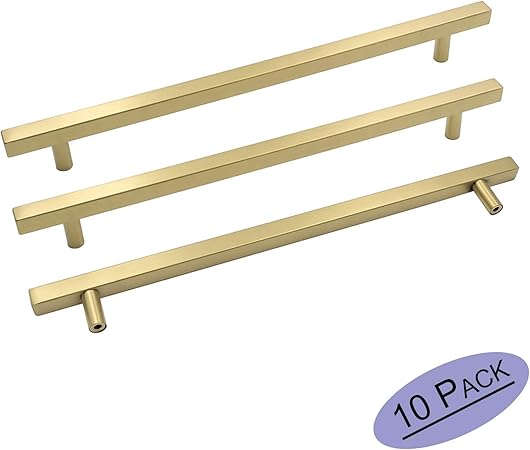 Goldenwarm Brushed Gold Cabinet Pulls Door Handles Pulls For