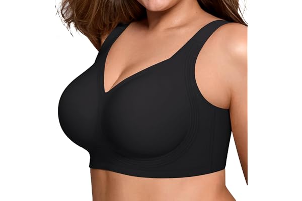 LetsJoli LetsJoli Jelly Bras for Women No Underwire Plus Size Push Up Supportive | Full Coverage, Wireless Sup