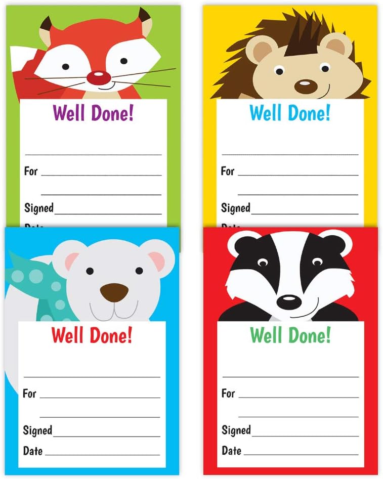 SuperStickers A6 Teacher Praise Pad: 64 'Well Done' notes per pad, Mixed