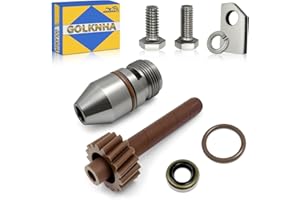 GOLKNHA TH350 18-Tooth Speedometer Driven Gear with Speedo Housing Kit Include Seals and Retainer Bracket, Turbo 350 (GM TH35