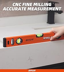 DIFFLIFE 18" Level & Tool Aluminum Reinforced