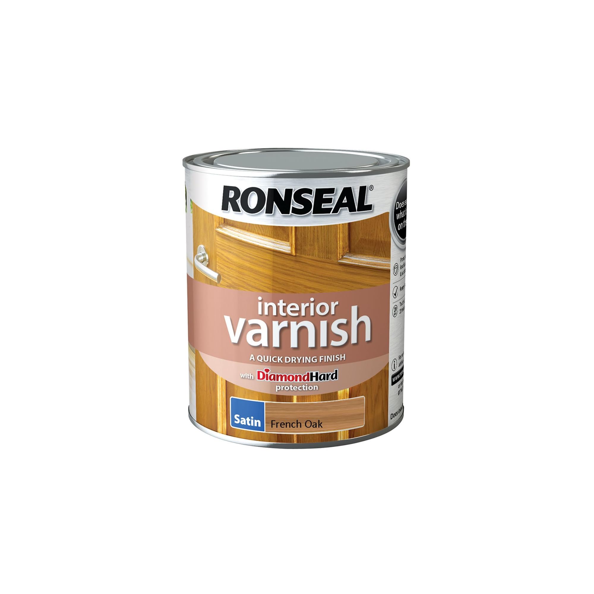 Ronseal Interior Varnish French Oak Satin 750ml