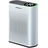 Air Purifier for Large Room, Cleans 2,400 ft² in 30 Mins, 3-Stage True HEPA, 360° Airflow, Large Touch Display Control, Real-Time Air Quality (PM2.5) Display, Ultra-Quiet 20dB Sleep Mode