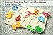 Classic Numbers Wooden Puzzle for Toddlers, Preschool Age w/Colorful Wood Pieces & Shape Cut-Outs in Board. Simple Educational & Sensory Learning for 1, 2 & 3 Year Olds