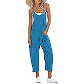 UNIANKIYA One Piece Jumpsuits for Women Casual Overalls Summer Rompers Trendy Jumpers Beach Vacation Outfits Travel Clothes
