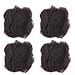 Yonna Hair 4pcs/lot tight Afro Kinky Bulk Hair 100% Human Hair For DreadLocks,Twist Braids Nautral Color Hair,8