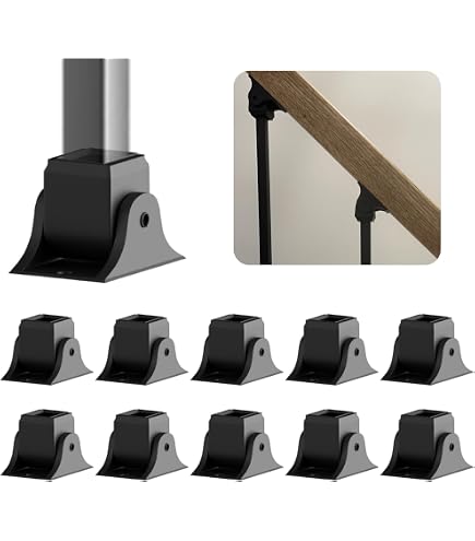 Decorex Hardware Baluster Swivel Connectors – For 1/2" Hollow Square Balusters, 10pk With Screws, NEW