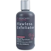 Peaches Skin Care Face Exfoliator Scrub - Vegan Daily Facial Scrub, 8 oz | Gentle daily face scrub with blueberry, coffee bean and vitamin C to exfoliate and leave skin smooth and radiant-looking.