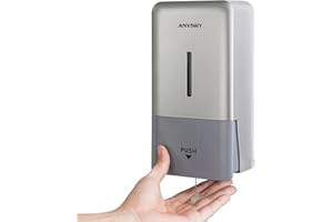 anydry 27oz (800 ml) Manual Wall Mounted Soap Dispenser, Ideal for Commercial Bathrooms Restaurants Hotels, Use with Liquid H