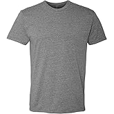 Next Level Apparel Next Level Mens Premium Fitted CVC Crew Tee Dark HeatherGrey(1pck) XX-Large
