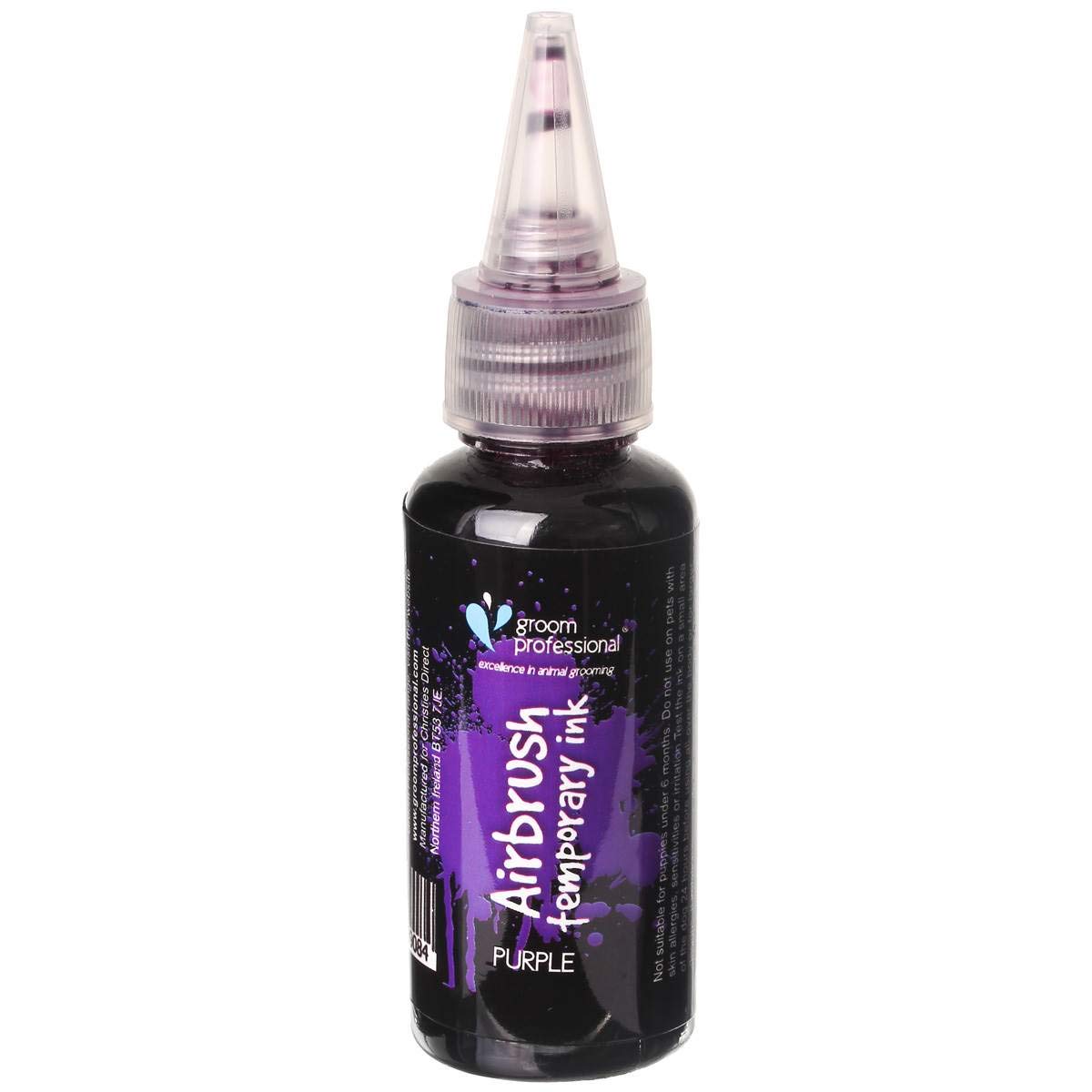 Groom Professional Creative Airbrush Temporary Ink, 30 ml, Purple โ image 1