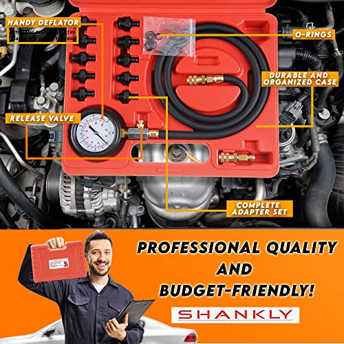 Shankly Mechanical Oil Pressure Gauge Kit Compression Tester Professional Engine Compression