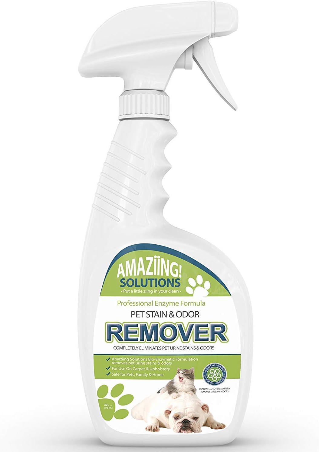 Amaziing Solutions Pet Stain and Odor Remover, 32oz Spray Bottle