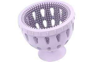 AIOYE Egg Washer for Fresh Eggs, Silicone Egg Cleaner for Fresh Eggs, Reusable Egg Scrubber for Fresh Eggs, Multifunctional Vegetable/Egg Brush, Simple and Convenient, Easy to Clean(1 Pack, Purple)