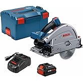 Bosch PROFACTOR GKT18V-20GCL14 18V Cordless 5-1/2 in. Track Saw Kit with BiTurbo Brushless Technology and Plunge Action, Incl